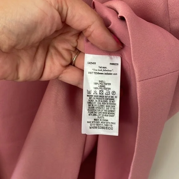 Ted Baker Pink Eicio Ruffle Ruffle Tunic Dress - Picture 13 of 15